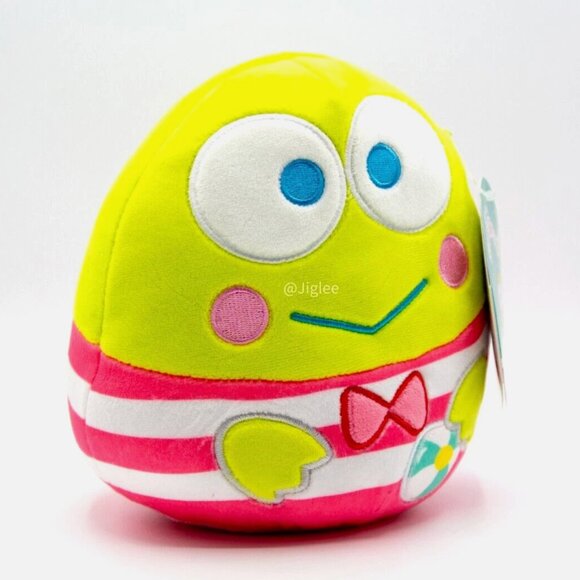 7" Hello Kitty's Keroppi in Swim Suit Summer Sanrio Squishmallows KellyToy BNWT - Picture 2 of 4